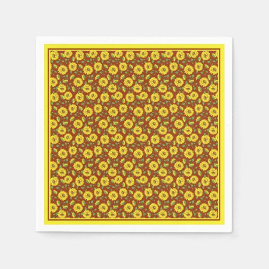Sonnenblumen Servietten (Vorderseite)