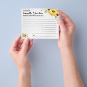 Sonnenblumen Share Date Idea Brautparty Card Flyer (Gruppe)