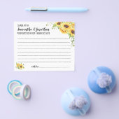 Sonnenblumen Share Date Idea Brautparty Card Flyer (Einzeln)