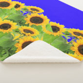 Sonnenblumen Sherpa Blanket Ukrainische Flaggenfar Sherpadecke (3/4)