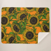 Sonnenblumen Sherpadecke (Vorderseite (Horizontal))