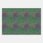 Sonnenblumen Shiny Batik Geschenkpapier Set (Vorderseite 3)