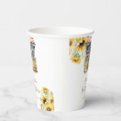 Sonnenblumen Sie ist vom Brautparty Pappbecher (Rechts)