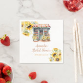 Sonnenblumen Sie ist vom Brautparty Serviette (Beispiel)