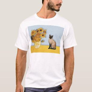 Sonnenblumen - Siegel Point Siamese T-Shirt