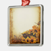 Sonnenblumen Silbernes Ornament (Links)