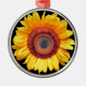 SONNENBLUMEN SILBERNES ORNAMENT (Vorne)
