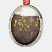 Sonnenblumen Silbernes Ornament (Links)