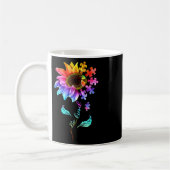 Sonnenblumen sind nette Puzzleteile Autismus Bewus Kaffeetasse (Links)