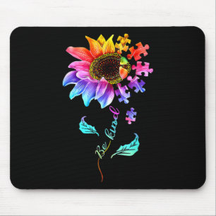 Sonnenblumen sind nette Puzzleteile Autismus Bewus Mousepad