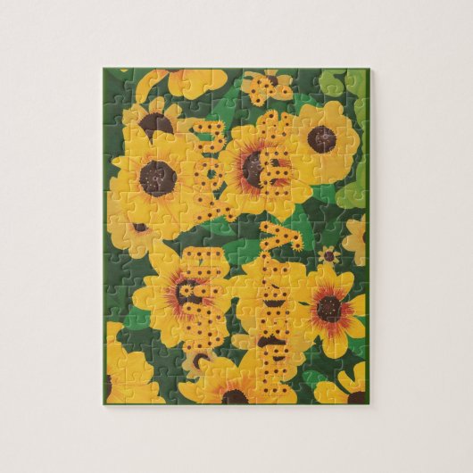 Sonnenblumen sind Sie heiraten mich Puzzle (Vertikal)