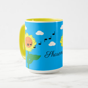 Sonnenblumen singen: tasse