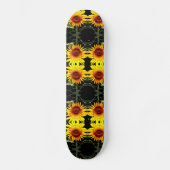 Sonnenblumen Skateboard (Vorderseite)