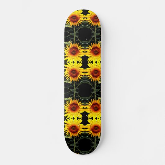 Sonnenblumen Skateboard (Vorderseite)