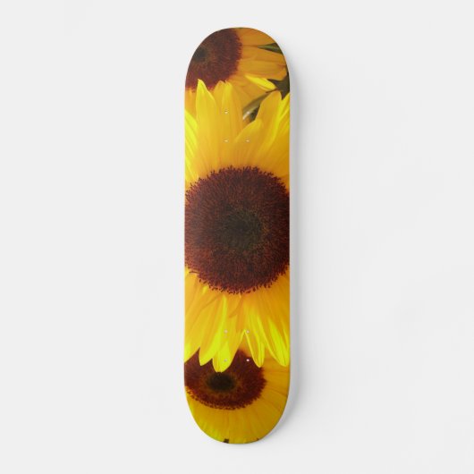Sonnenblumen Skateboard (Vorderseite)