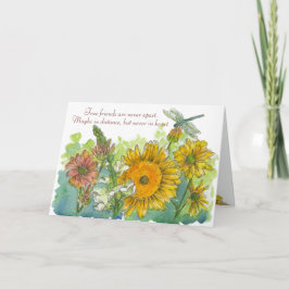 Sonnenblumen Snapdragons Blume Miss You Friend Karte