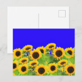 Sonnenblumen Sommer Postkarten (Vorne/Hinten)