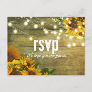 Sonnenblumen Sommer Rustikale Americana RSVP Postkarte