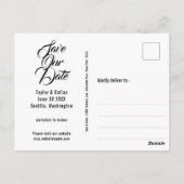 Sonnenblumen Sommer | Rustikales Amerika Save the Postkarte (Rückseite)