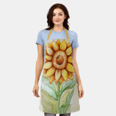 Sonnenblumen Sommer Schürze (Getragen)