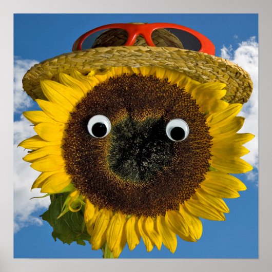 Sonnenblumen Sommer Spaß Poster (Vorne)