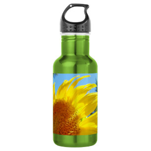 Sonnenblumen Sommer Spaziergänge Wanderungen Läufe Trinkflasche