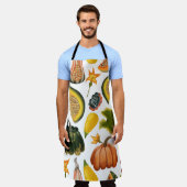 Sonnenblumen Sommer: Vintages Wasserfarbenmuster Schürze (Getragen)