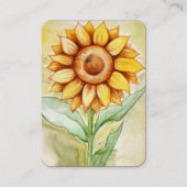 Sonnenblumen Sommer Visitenkarte (Vorderseite)