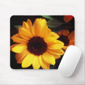 Sonnenblumen, Sommergelb, Gartenanlage Blume Mousepad (Mit Mouse)