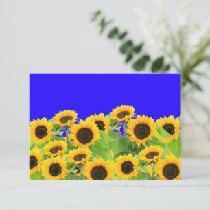 Sonnenblumen Sommerkarte Karte