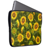 Sonnenblumen Sommernahtloses Muster Laptopschutzhülle (Vorne Rechts)