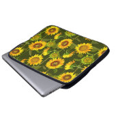 Sonnenblumen Sommernahtloses Muster Laptopschutzhülle (Vorne Knopf)