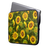 Sonnenblumen Sommernahtloses Muster Laptopschutzhülle (Vorderseite Links)