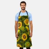 Sonnenblumen Sommernahtloses Muster Schürze (Getragen)