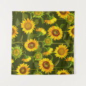 Sonnenblumen Sommernahtloses Muster Wandteppich (Vorderseite (Horizontal))