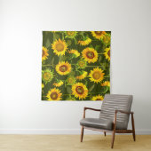 Sonnenblumen Sommernahtloses Muster Wandteppich (Beispiel (Horizontal))
