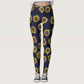 Sonnenblumen Sommersonne Leggings (Vorderseite)