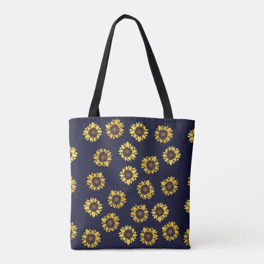 Sonnenblumen Sommersonne Tasche (Rückseite)
