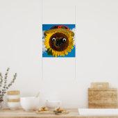 Sonnenblumen Sommerspass Poster (Küche)