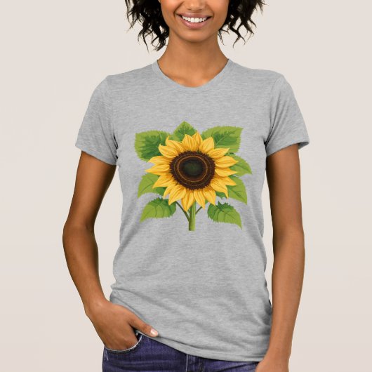Sonnenblumen & Sonne - Symbol für Optimismus und W T-Shirt (Vorderseite)