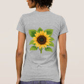 Sonnenblumen & Sonne - Symbol für Optimismus und W T-Shirt (Rückseite)