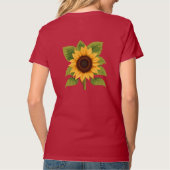 Sonnenblumen & Sonne - Symbol für Optimismus und W T-Shirt (Rückseite)