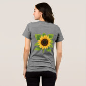 Sonnenblumen & Sonne - Symbol für Optimismus und W Tri-Blend Shirt (Rückseite voll)