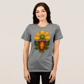 Sonnenblumen & Sonne - Symbol für Optimismus und W Tri-Blend Shirt (Vorderseite voll)