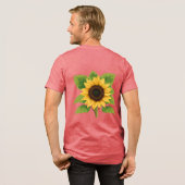 Sonnenblumen & Sonne - Symbol für Optimismus und W Tri-Blend Shirt (Rückseite voll)