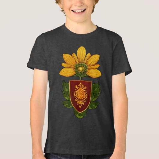 Sonnenblumen & Sonne - Symbol für Optimismus und W Tri-Blend Shirt (Vorderseite)