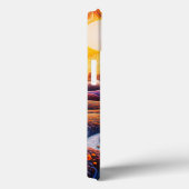 Sonnenblumen Sonnenaufgang Abstrakte Natur Illustr Case-Mate iPhone Hülle (Rückseite / Rechts)