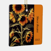 Sonnenblumen Sonnenblume Foto Ornament (Rechts)