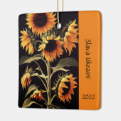 Sonnenblumen Sonnenblume Foto Ornament (Links)