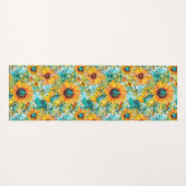Sonnenblumen: Sonnenblumenblume Yoga Mat Yogamatte (Vorderseite (Horizontal))